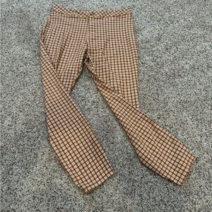 PacSun Orange and White Plaid Pants